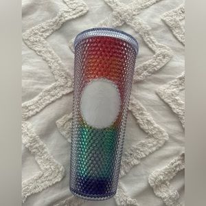 Rainbow 🌈 Studded Starbucks Tumbler